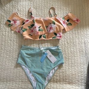 NWT high waisted Cupshe bathing suit